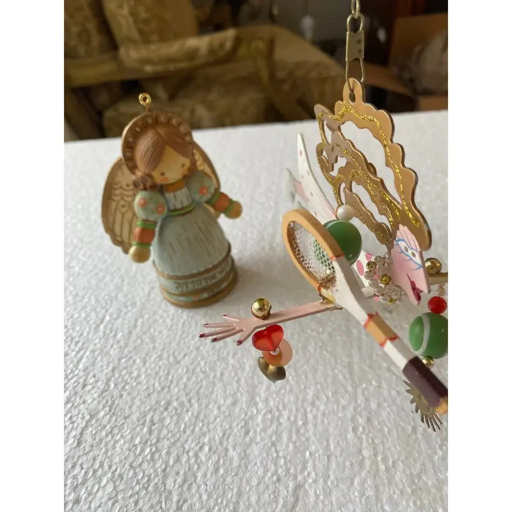 whimsical tennis player Karen Rossi Silvestri vintage 1977 Hallmark Angel